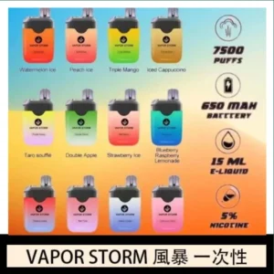 Vapor Storm風暴電子煙7500口(5%)一次性