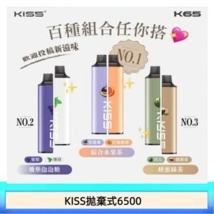 凱斯KISS 6500口一次性/拋棄式電子煙彈磁吸式混搭口味充電款